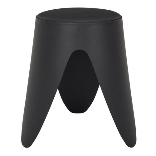Lot De 6 Tabourets Empilables "eve" 46cm Noir