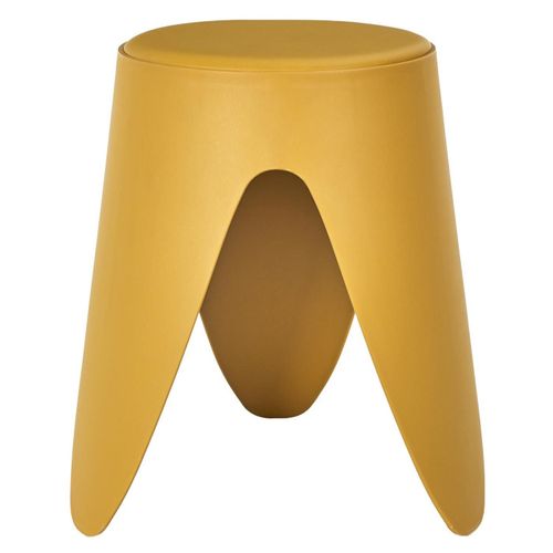Lot De 6 Tabourets Empilables "eve" 46cm Jaune Moutarde
