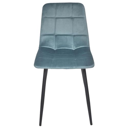 Lot De 4 Chaises "mateo" 88cm Bleu Canard