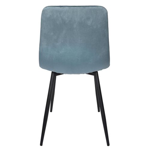 Lot De 4 Chaises "mateo" 88cm Bleu Canard