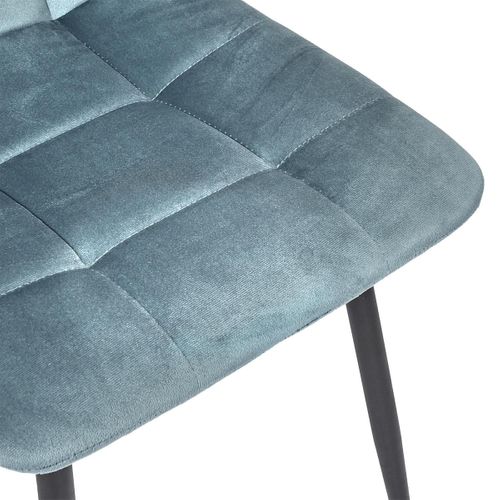 Lot De 4 Chaises "mateo" 88cm Bleu Canard