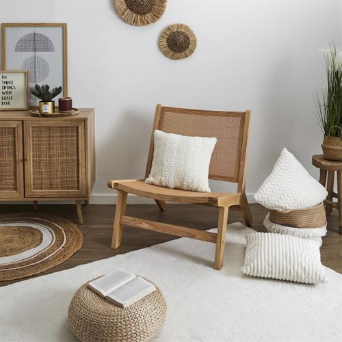 Fauteuil En Bois "bali" 72cm Naturel