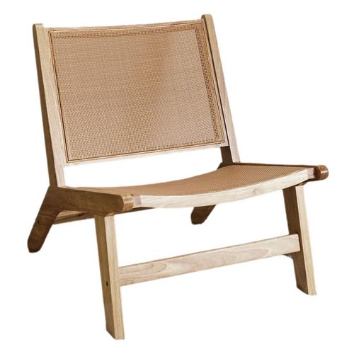 Fauteuil En Bois "bali" 72cm Naturel