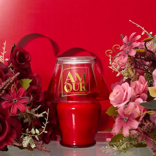 Bougie Parfumée Lampe "amour" 100g Rêve Poudré