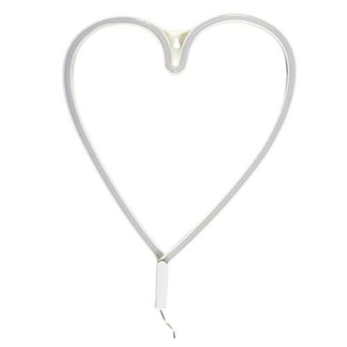 Lampe LED Effet Néon "cœur" 30cm Multicolore