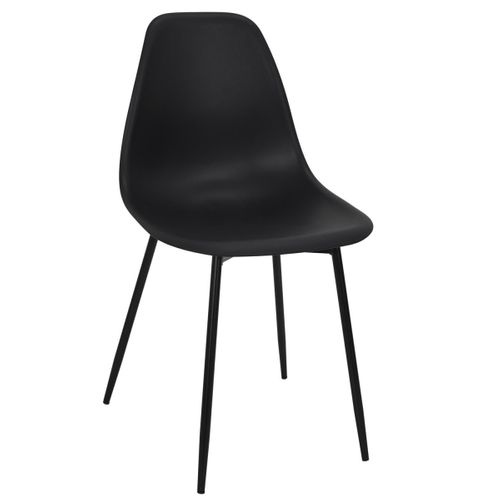 Lot De 6 Chaises "gustav" 87cm Noir