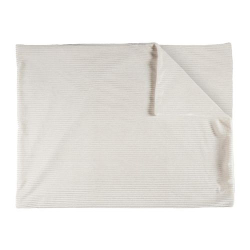 Plaid En Flanelle "grosse Côtes" 150x200cm Blanc