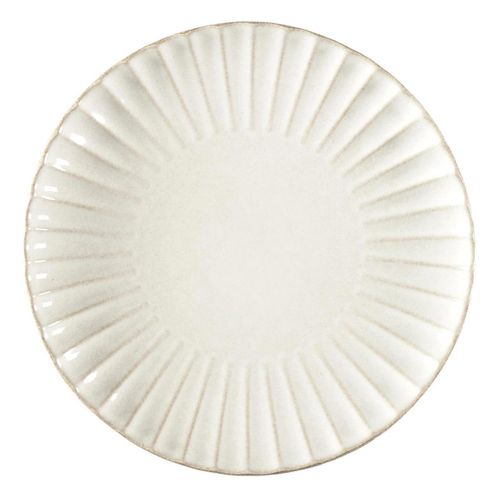 Lot De 6 Assiettes Plates "vlora" 27cm Beige