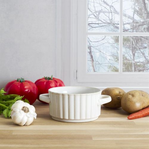 Lot De 6 Bols à Soupe "vlora" 8cm Beige