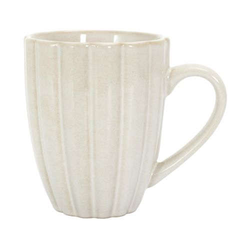Lot De 6 Mugs En Céramique "vlora" 30cl Beige