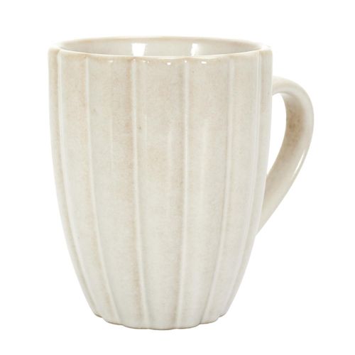 Lot De 6 Mugs En Céramique "vlora" 30cl Beige