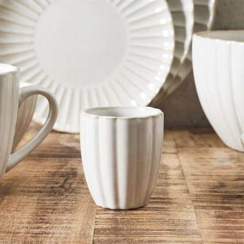 Lot De 6 Tasses à Café "vlora" 12cl Beige