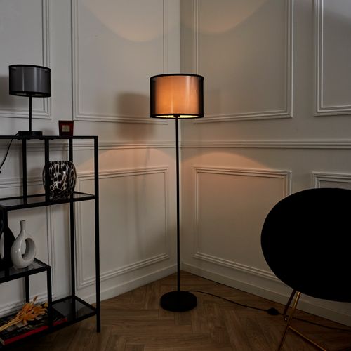 Lampadaire En Métal Noir Lounge