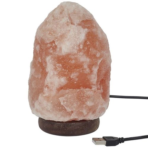 Lampe De Sel à Poser "pierre" 17cm Rose