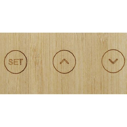 Réveil Station Météo "multifonction" 12cm Naturel