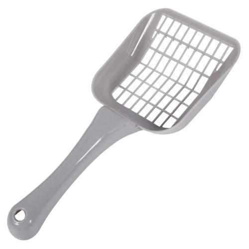 Bac à Litière et Pelle "chat" 42cm Gris