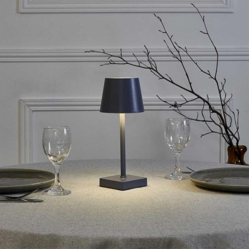 Lampe à Poser Tactile "led" 26cm Gris