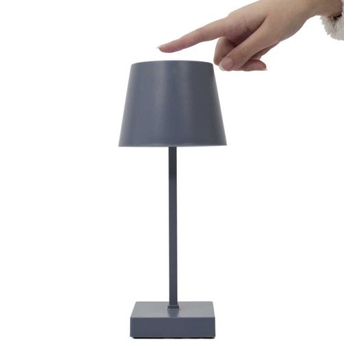 Lampe à Poser Tactile "led" 26cm Gris