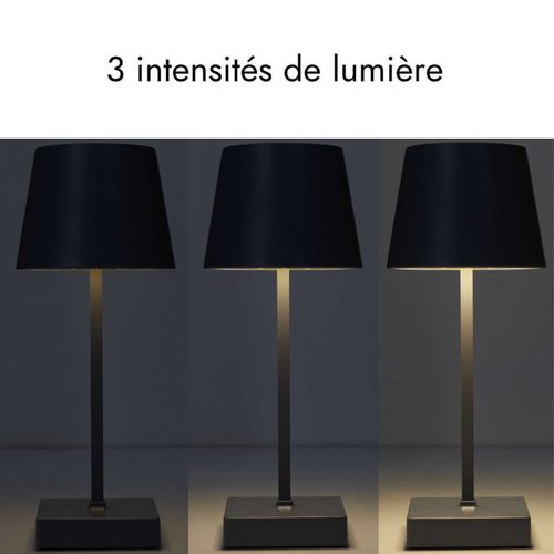Lampe à Poser Tactile "led" 26cm Gris
