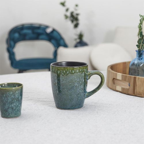 Lot De 6 Mugs "elia" 30cl Vert