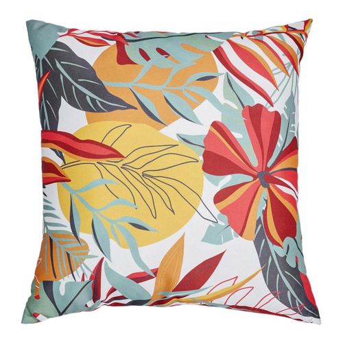 Coussin Déco "paradis Exotique" 40x40cm Multicolore