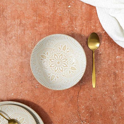 Lot De 6 Assiettes Creuses "sahara" 18cm Beige