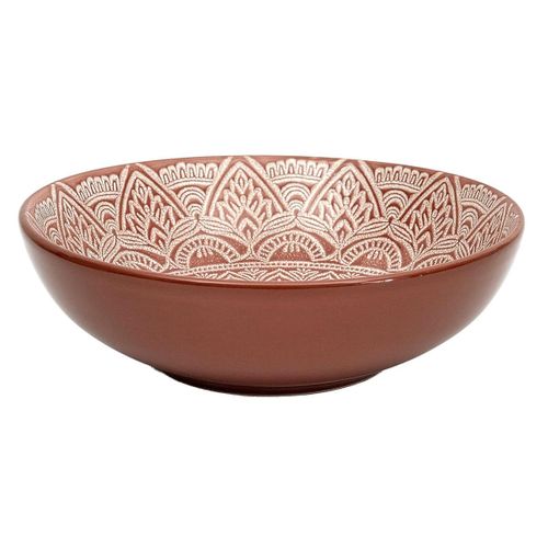 Lot De 6 Assiettes Creuses "sahara" 18cm Terracotta