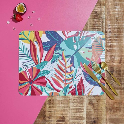 Set De Table "paradis Exotique" 30x40cm Multicolore