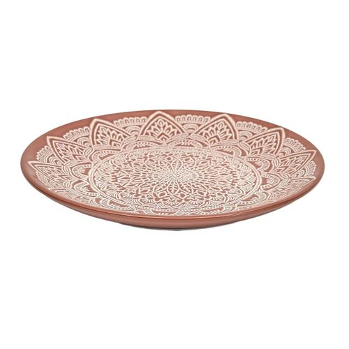 Lot De 6 Assiettes à Dessert "sahara" 19cm Terracotta