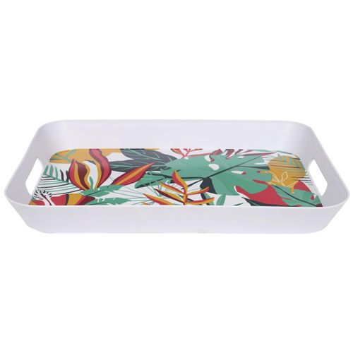 Plateau De Service "paradis Exotique" 41cm Multicolore