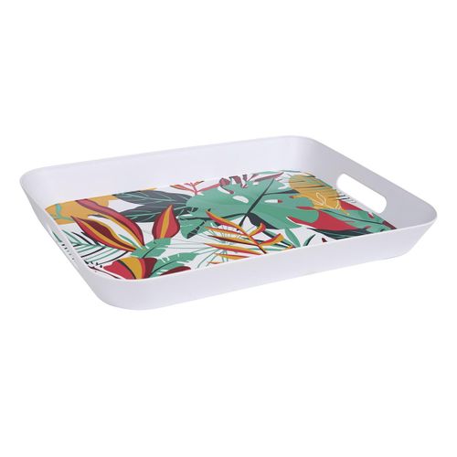 Plateau De Service "paradis Exotique" 41cm Multicolore