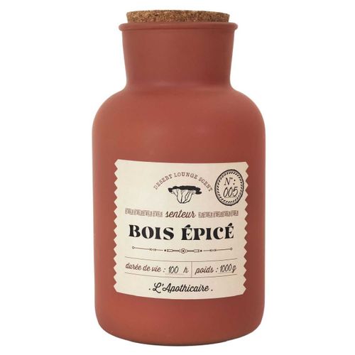 Bougie Parfumée Déco "desert" 1000g Bois Épicé