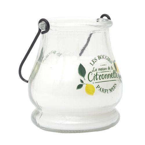 Bougie Parfumée Antimoustique "couleur" 200g Citronnelle