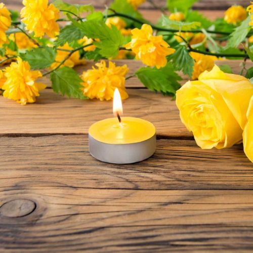 Lot De 15 Bougies Chauffe-plat Parfumées "antimoustique" 3,8cm Citronnelle