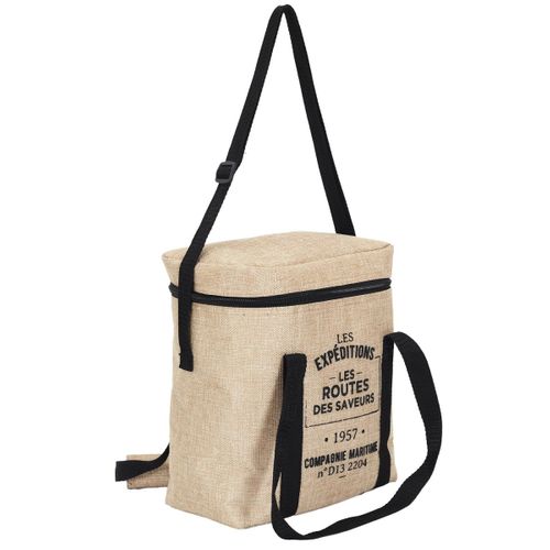 Lunch Bag Fraicheur Isotherme "effet Jute" 30cm Beige