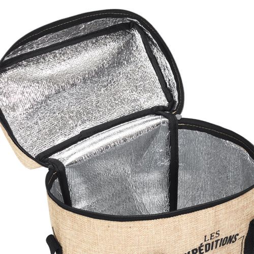 Lunch Bag Fraicheur Isotherme "effet Jute" 30cm Beige