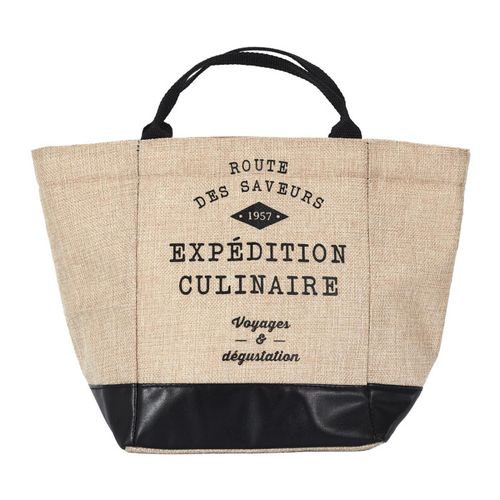 Lunch Bag Fraicheur Isotherme "effet Jute" 25cm Beige