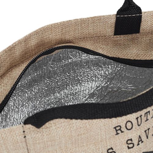 Lunch Bag Fraicheur Isotherme "effet Jute" 25cm Beige