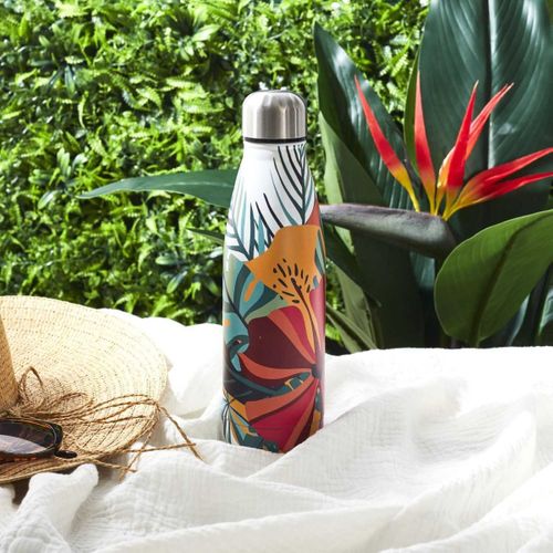 Bouteille Isotherme En Inox "exotique" 50cl Multicolore