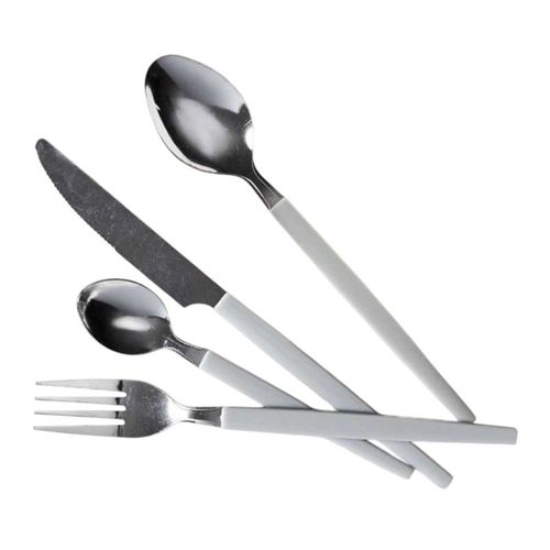 Ménagère 16 Pièces En Inox "line" 21cm Gris