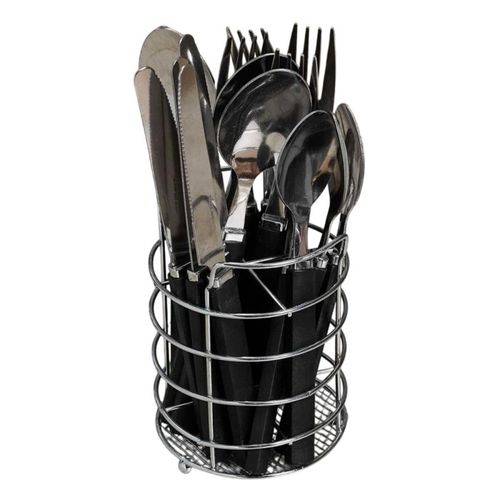 Ménagère 16 Pièces Avec Support "essentiel" 23cm Gris