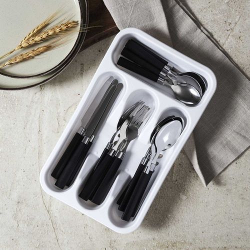 Ménagère 16 Pièces et Range-couverts "campus" 32cm Noir