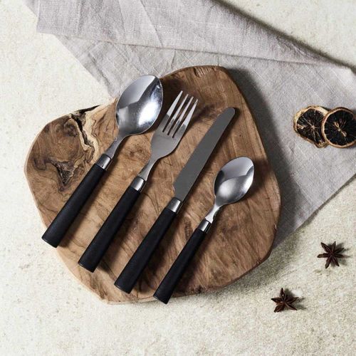 Ménagère 16 Pièces et Range-couverts "campus" 32cm Noir