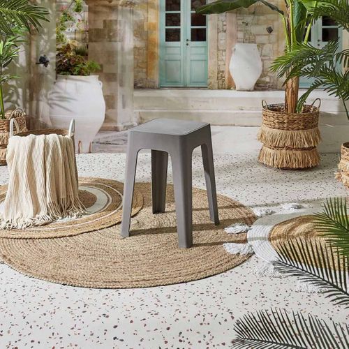 Lot De 6 Tabourets Empilables "spectra" 47cm Gris