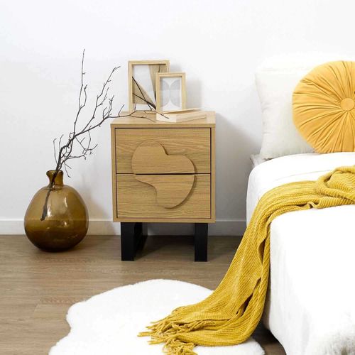 Chevet En Mdf Et Métal Calypso