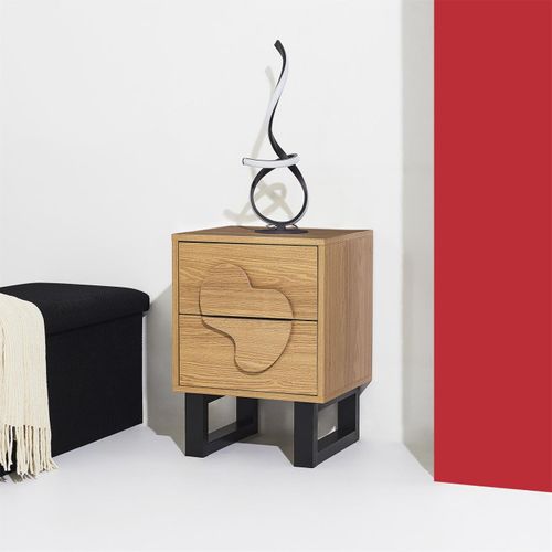 Chevet En Mdf Et Métal Calypso