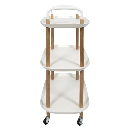 Desserte De Cuisine 3 Niveaux "kaleo" 81cm Blanc