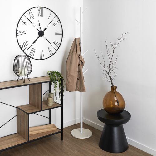 Porte-manteau 7 Tiges En Métal "loka" 173cm Blanc