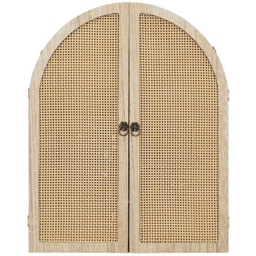 Miroir à Volets En Mdf Et Cannage Bali