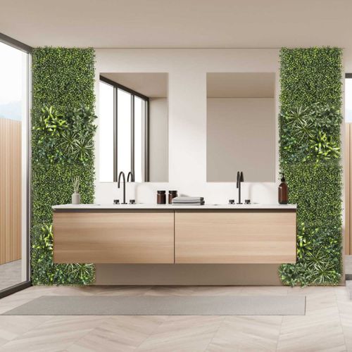 Mur Végétal Artificiel "feuillage" 50x50cm Vert